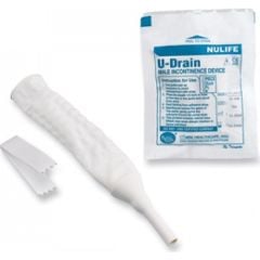 Nulife U-Drain Prezervatif Sonda 30mm (Large) - Yapışkan Şeritli - 50 Adet