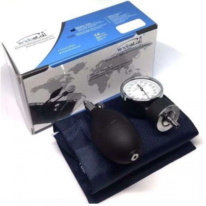 Klasik Tansiyon Aleti Steteskoplu Yapışkanlı - Mekanik - Endostall A02