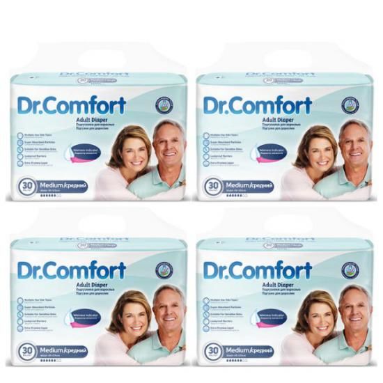 Dr.Comfort Yetişkin Belbantlı Hasta Bezi Medium 30'lu - 4 Paket - 120 Adet