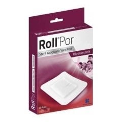 Roll Por 10x10 - Steril - Yapışkanlı Yara Pedi - 10 Adet - RollPor