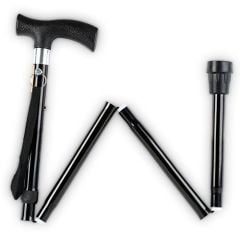 İthal Katlanır Asa Baston - Denge Bastonu - Yükseklik Ayarlı - Hafif - Soles