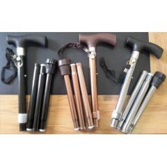 İthal Katlanır Asa Baston - Denge Bastonu - Yükseklik Ayarlı - Hafif - Soles