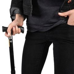 İthal Katlanır Asa Baston - Denge Bastonu - Yükseklik Ayarlı - Hafif - Soles