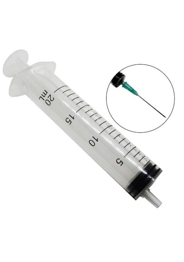 Genject - 20cc-20ml Enjektör - 3 Parça - Yeşil - 100 Adet