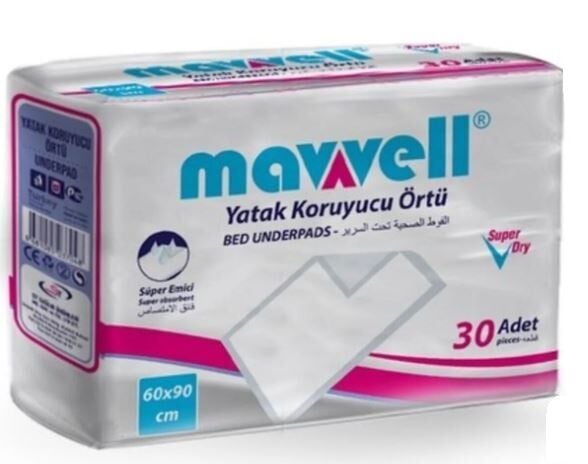 Mawell 60x90 Yatak Koruyucu Örtü 30'lu - 1 Paket