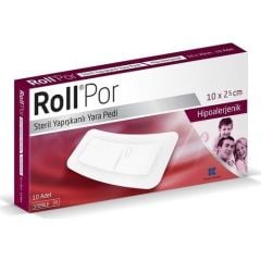 Roll Por 10x25 - Steril - Yapışkanlı Yara Pedi - 12 Adet - RollPor