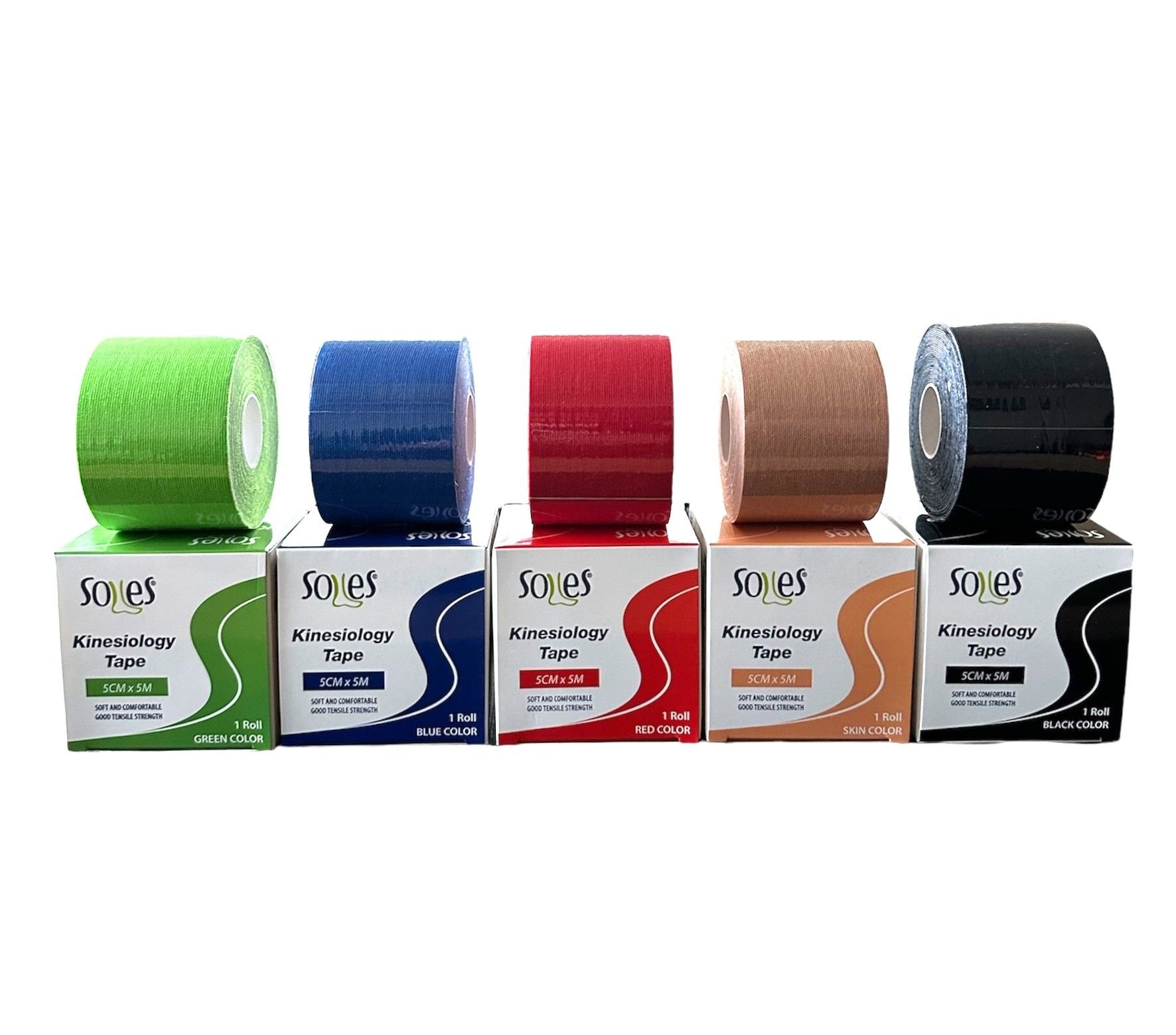 Kinesiotape Ağrı Bandı - Kinesiyoloji Bandı - 5cmx5m - Soles