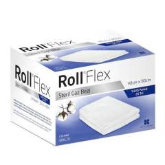 RollFlex Steril Gazlı Bez 30x80 - 2 Parça - 150 Adet (1 KUTU)