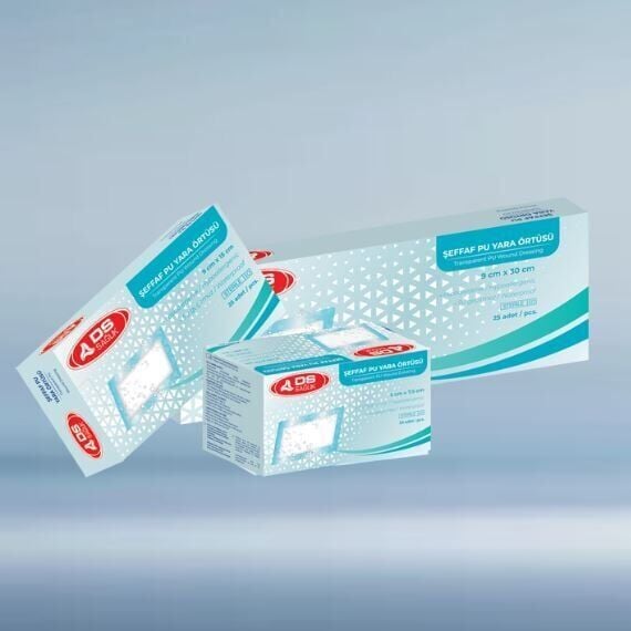 Su Geçirmez Şeffaf Pu Film Pedli Örtü 9cmx15cm - 25 Adet - DS