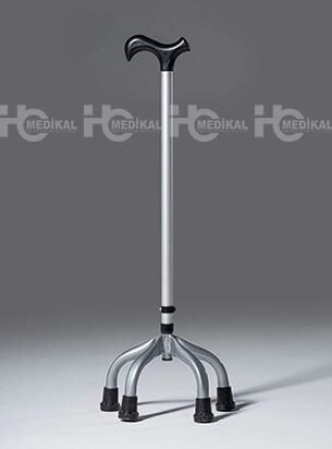 Quadripot 4 Ayaklı Denge Bastonu - Yerli - Yürümeye Yardımcı Baston