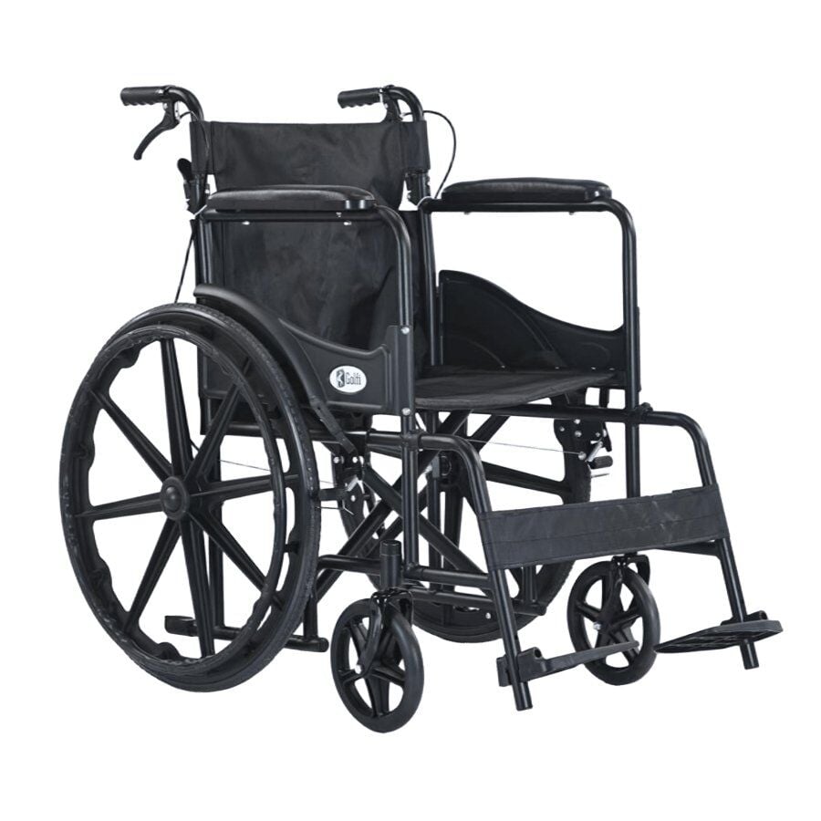 Golfi G102 Katlanabilir Manuel Refekatçi Frenli Standart Tekerlekli Sandalye