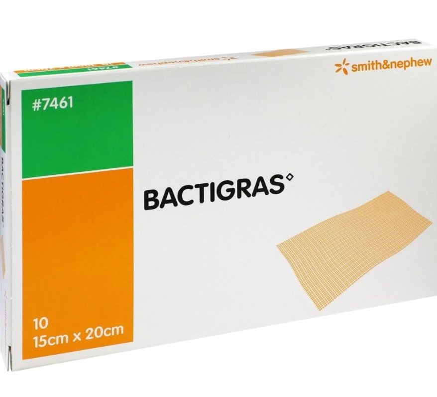 Bactigras 15x20 Parafinli Antiseptik Tül Sargı Örtü - 10 ADET (1 KUTU)